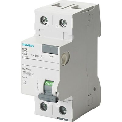 Siemens - 5SV4614-0 2X40A 300mA Kaçak Akım Rölesi - 1