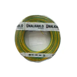 Ünal Nya Kablo 1,5 mm² Sarıyeşil ( H07V-U ) - 3