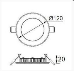 Jupiter 6W Yuvarlak Panel Led (3000K+Günışığı) LD471 S - 3