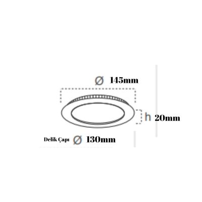 Jupiter LD469N 9W Led Panel 4000K Günışığı - 2