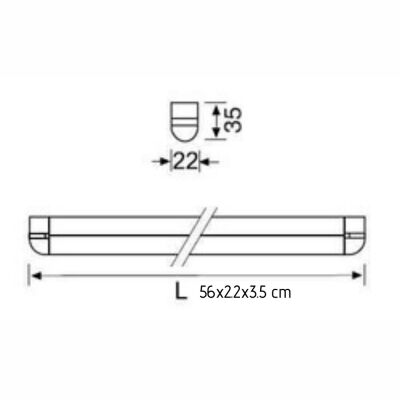 Jupiter Le495 S 7W Led'li 56cm Gizli Işık Armatürü 3000K Günışığı - 2