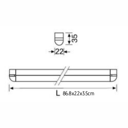 Jupiter LE496 B 10W Led'li 86cm Gizli Işık Armatürü 6500 K - 2