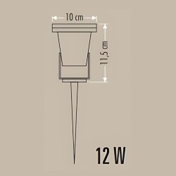 Cata Ct-7304 15W Power Led Bahçe Kazığı Amber - 3