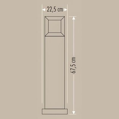 Cata CT-7031 Milan Bahçe Armatürü E27 - 3