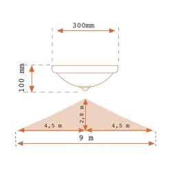 Zumled ZUM-TR-1003 Ledli Sensörlü Armatür 24W (Beyaz Işık) - 2