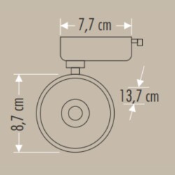 Cata CT-5315G 36W Venüs Led Ray Spot Armatür 3200K Gün Işığı - 2