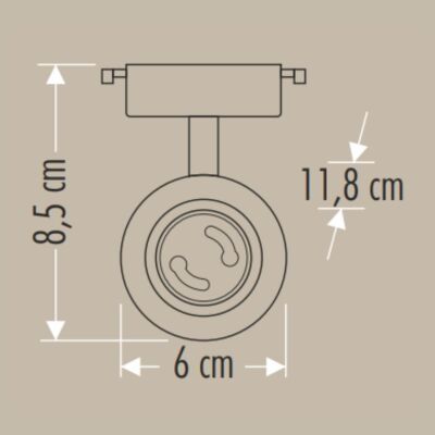 Cata CT-5329 Orıon Ray Spot Armatür (Boş Kasa) Siyah - 3