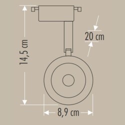 Cata CT-5334 30W Led Ray Spot Armatür 4000K Kırık Beyaz - 2