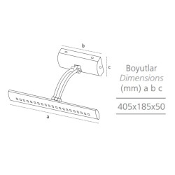 Pelsan Tablo Apliği Guardi 7W 4000K 204551 - 2