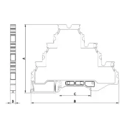 Onka MRK-3K 2,5 mm2 Topraklamalı Motor Klemensi - 2