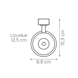 ZMR 30W Beyaz Kasa Ray Spot Günışığı - 2