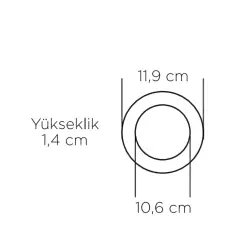 ZMR 6w Siyah Kasa Slim Yuvarlak Panel 3000 Kelvin - 2