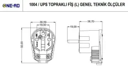 Nead Ups Topraklı Fiş (Beyaz) - 3