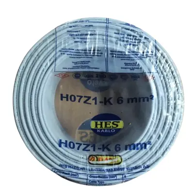 Hes Nyaf Kablo 6 Mm Gri (H07z1-K) Halojen Free - 1