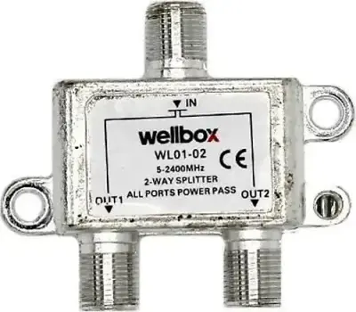 Wellbox 1/2 5-2400 Mhz Splitter - 1