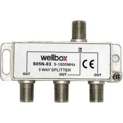 Wellbox 1/3 5-2400 Mhz Splitter - 1