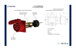 Nead 5X16 A Kapaklı Makina Prizi - 3