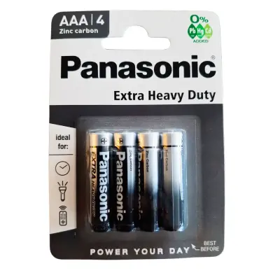 Panasonic Manganez Shrink AAA İnce Kalem Pil 4'lü Paket - 1