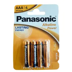 Panasonic AAA Alkalin Power İnce Pil 4'lü - 1