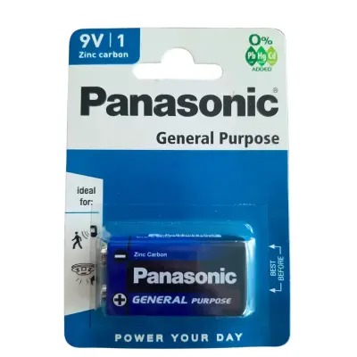 Panasonic Manganez Shrink 9V Pil 6F22BE/1S - 1