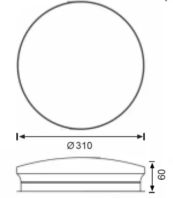 Jupiter 18W Sensörlü Led Armatürü 3000K - 2