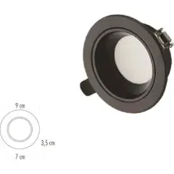 Cata CT-5261 8W Başak Led Armatür Siyah Kasa 3 Renk - 1