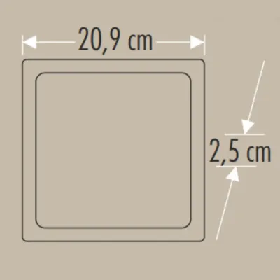 Cata CT-5234 18W Sıva Üstü Led Panel Kare Günışığı - 2