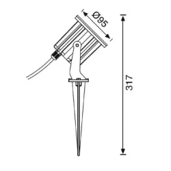 Jupiter JG655 Bahçe Spot Gu-10 Duylu - 2