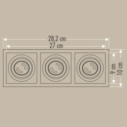 Cata CT-5020 Pars Spot 3-lü Siyah Boş Kasa - 2