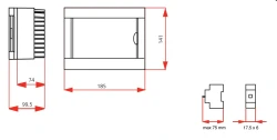 Viko Sıva Üstü Sigorta Kutusu 6-lı Halogen Free - 2