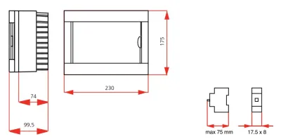 Viko Sıvaüstü Sigorta Kutusu 8-li Halogen Free - 2