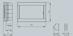 Viko Sıva Altı Sigorta Kutusu 12-Li Halogen Free - 2