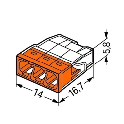 Wago 2273-203 100 Adet 3x2 5mm2 Buat Klemensi - 2