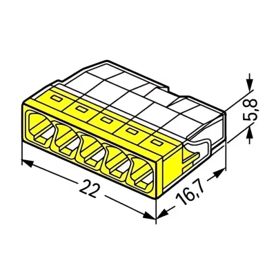 Wago 2273-205 100 Adet 5x2 5mm2 Buat Klemensi - 2