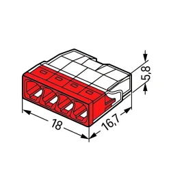 Wago 2273-204 100 Adet 4x2 5mm2 Buat Klemensi - 2