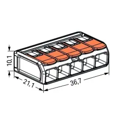 Wago 5x6mm2 Buat ve Çok Amaçlı Klemens - 2