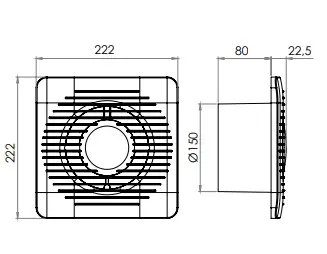 Mutlusan ME-FAN 150 mm Aspiratör - 2