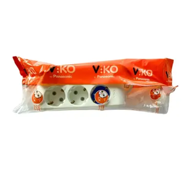 Viko Multi-Let Üçlü Grup Priz Topraklı 2 Metre Beyaz (Çocuk Korumalı) - 2