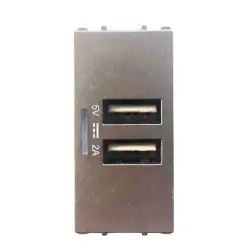 Thea Panasonic Modüler Antrasit Usb Priz Düğme Kapak 1M 5V 2A - 1