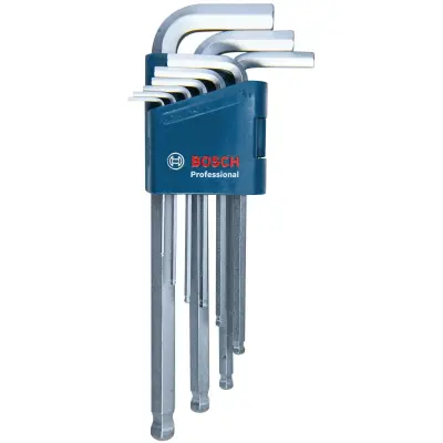 Bosch Alyan Anahtar Takımı Hex 9 Parça (1,5-10mm) - 1