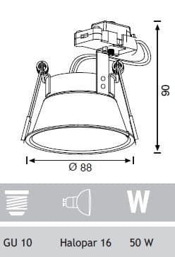 Jupiter Sabit Spot Armatür JH659S - 2